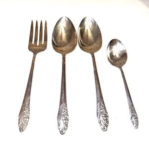 Community Stainless Set of 4 Spoons And Fork Style Classic